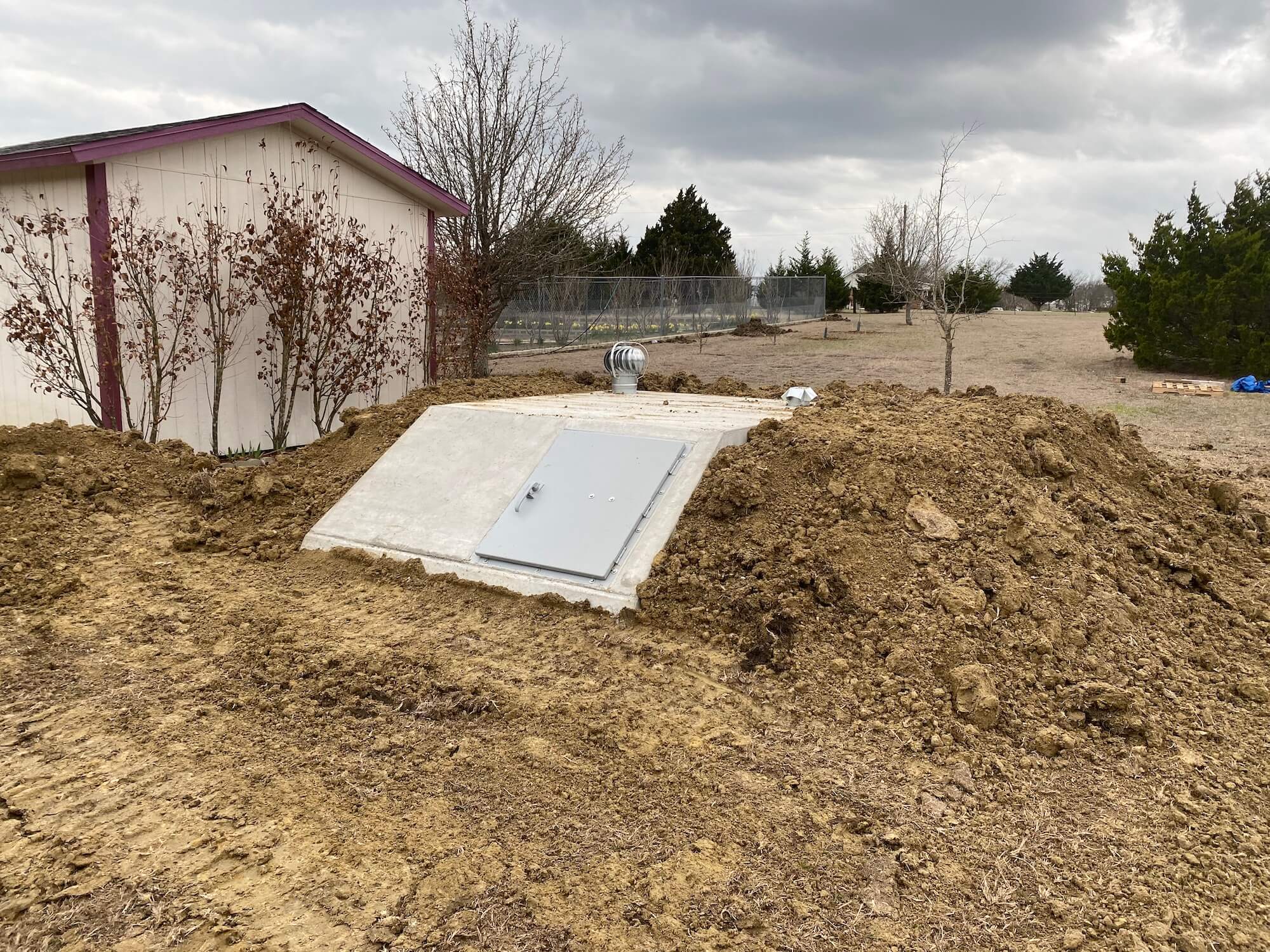Underground Concrete Storm Shelter